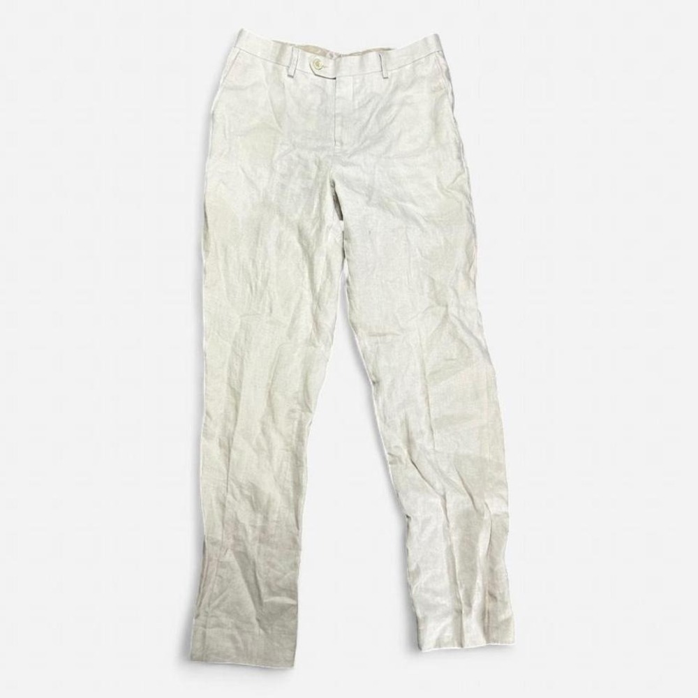 Lauren Ralph Lauren 100% Linen Women's Beige Pants‎ Size 20r 30w